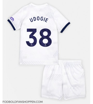 Tottenham Hotspur Destiny Udogie #38 Hjemmebanetrøje Børn 2023-24 Kortærmet (+ Korte bukser)